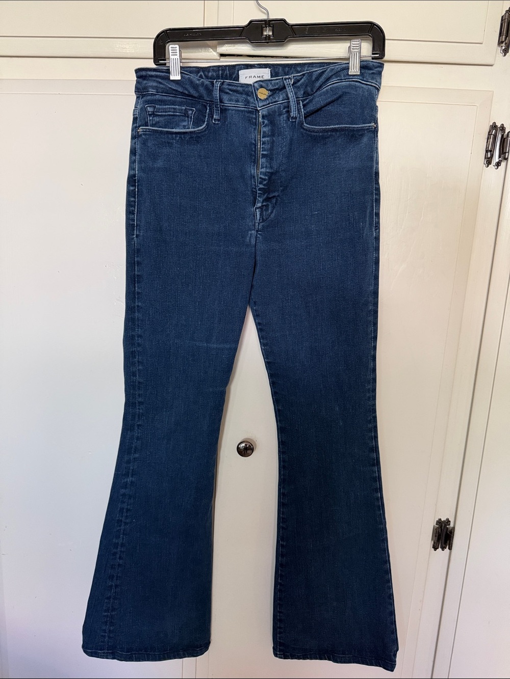 Frame Denim Dark Blue Flare Jeans